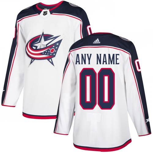 NHL Columbus Blue Jackets Trikot Benutzerdefinierte Auswärts Weiß Authentic